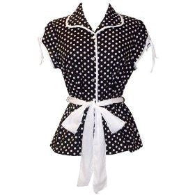 50's Rockabilly Polka Dot Top JR Plus Size